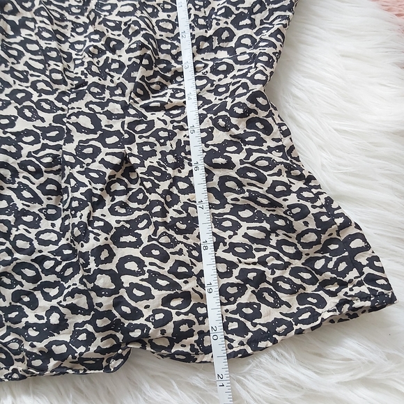 Retro Vintage 100% Silk Leopard Print Blouse Top - Picture 11 of 13